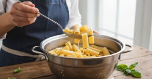 Non, les pâtes, ça ne s’égoutte pas, affirme cette cheffe, et voici pourquoi.