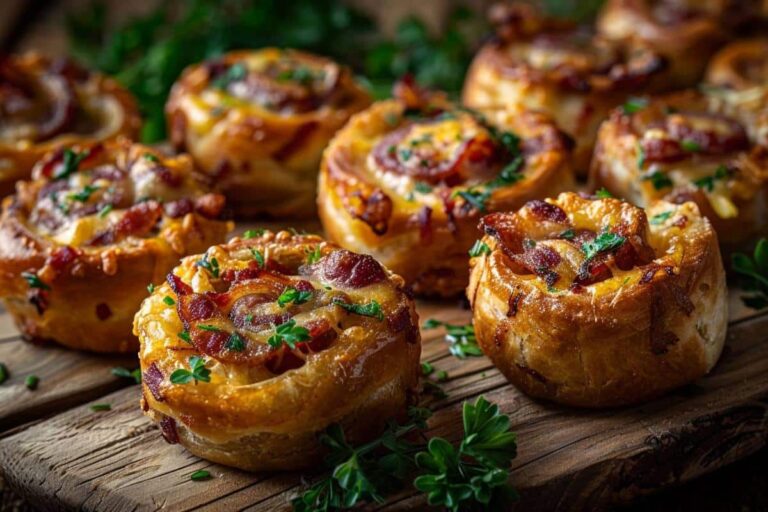 Recette Apéritive Rapide : Roulés Croustillants Lardon et Fromage