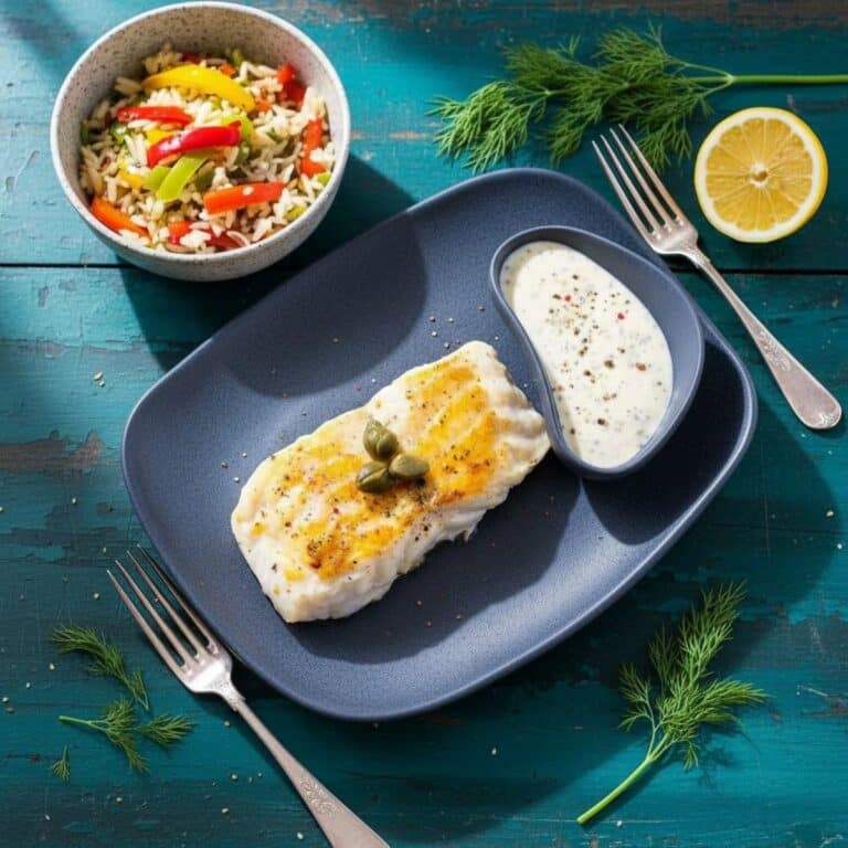 Recette de filets de julienne grillés à la sauce moutarde et câpres