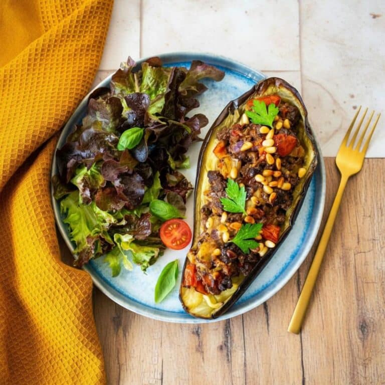 Recette libanaise aubergine viande hachée : cheikh el mehchi simple et parfumé