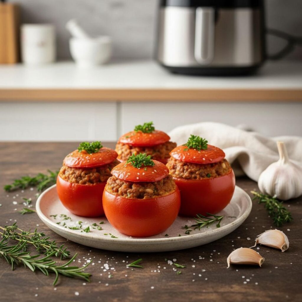 Tomates farcies à l’Airfryer : la méthode express