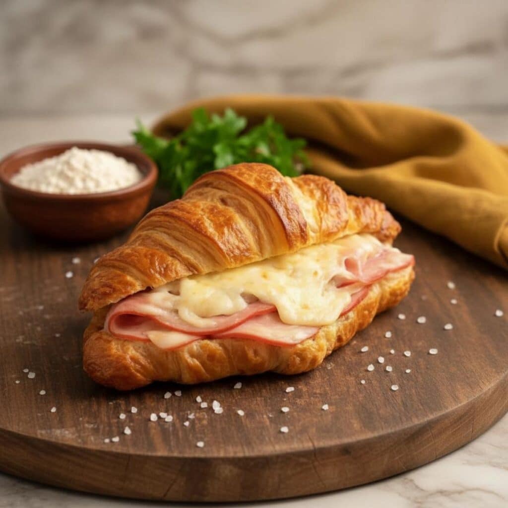 Croissants au jambon : cuisson express à l’airfryer