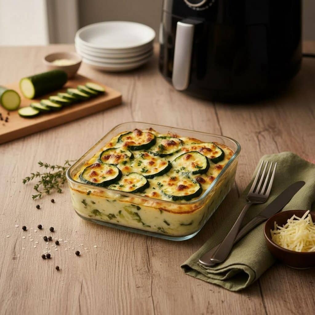 Gratin de courgettes Airfryer : recette express