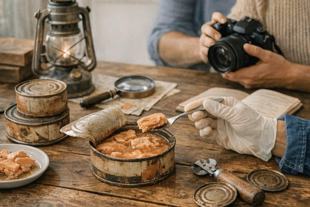 Ils ouvrent des boîtes de saumon vieilles de 50 ans… et découvrent l’impensable